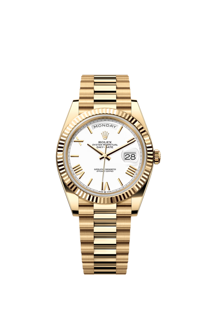 2025 Smartwatch Datejust 128238 Gold model with white dial
