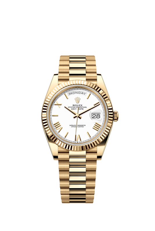 2025 Smartwatch Datejust 128238 Gold model with white dial