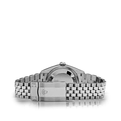 2025 Watch Datejust 126234 White Gold Stainless Steel Olive Green Palm Motif Dial