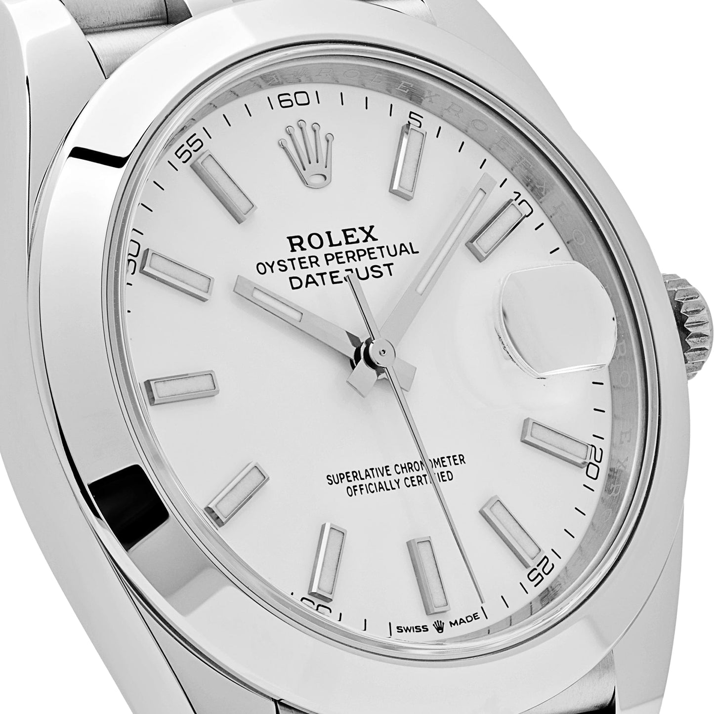 2025 Watch Datejust 126300 Stainless Steel Stick White Dial Jubilee (2024)
