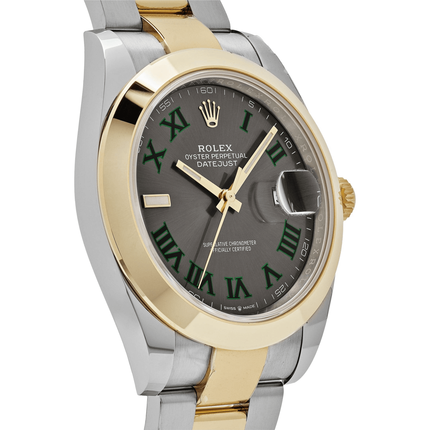 2025 Watch Datejust 126303 'Wimbledon' Yellow Gold Stainless Steel Slate Dial (2020)