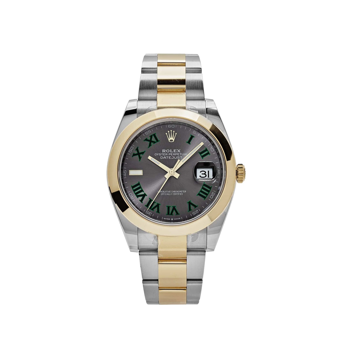 2025 Watch Datejust 126303 'Wimbledon' Yellow Gold Stainless Steel Slate Dial (2021)