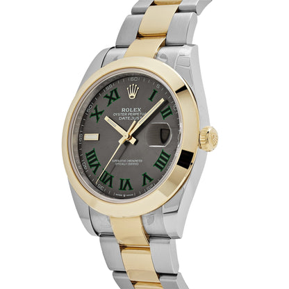 2025 Watch Datejust 126303 'Wimbledon' Yellow Gold Stainless Steel Slate Dial (2021)