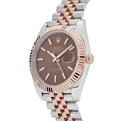 2025 Watch Datejust 126331 Two-Toned Rose Gold Stainless Steel Brown Dial (2023)