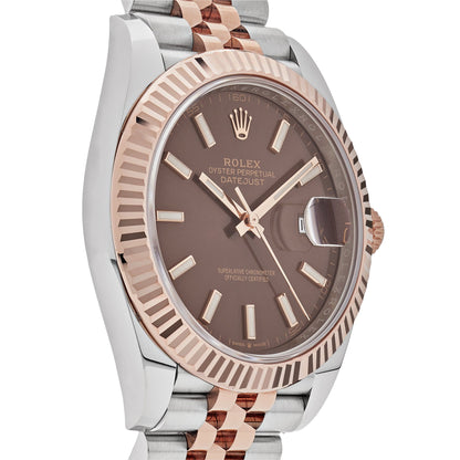 2025 Watch Datejust 126331 Two-Toned Rose Gold Stainless Steel Brown Dial (2023)