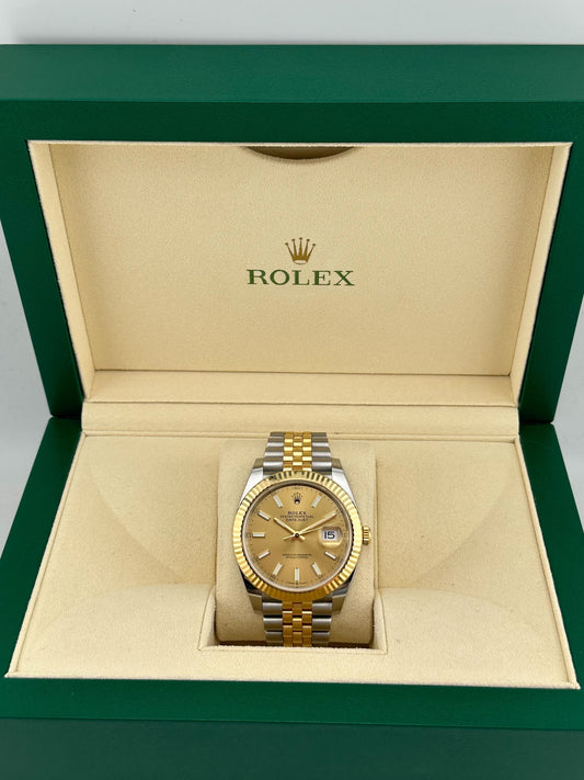 2025 Watch Datejust 126333 Yellow Gold Stainless Steel Champagne Dial Jubilee (2022)