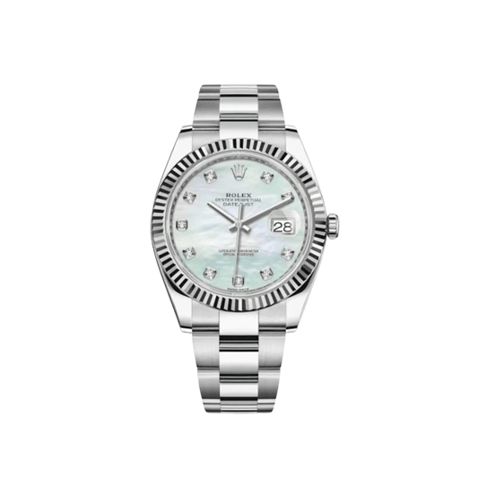 2025 Watch Datejust 126334 Stainless Steel Diamond Mother Of Pearl Dial