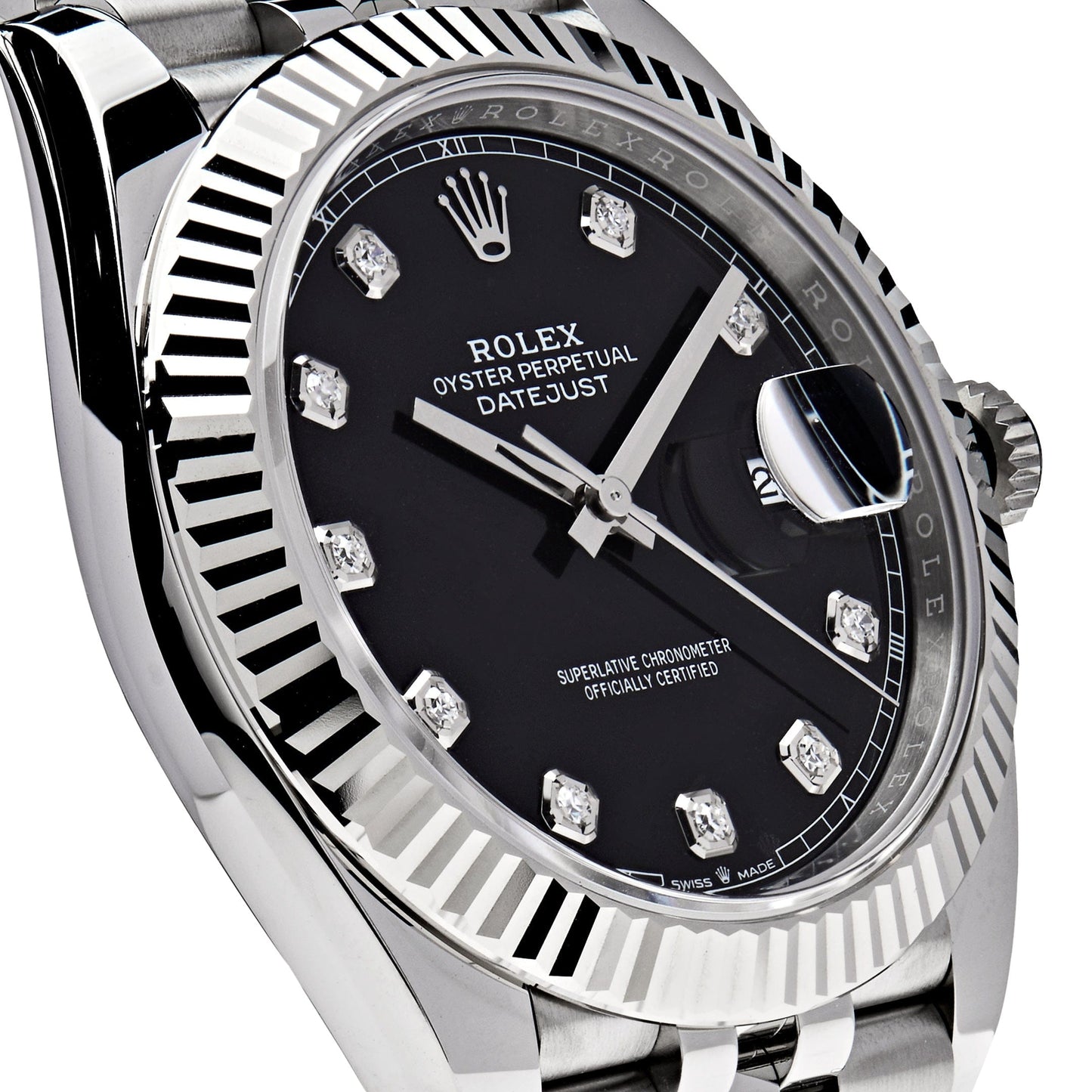 2025 Watch Datejust 126334 Stainless Steel Black Diamond Dial Jubilee (2022)