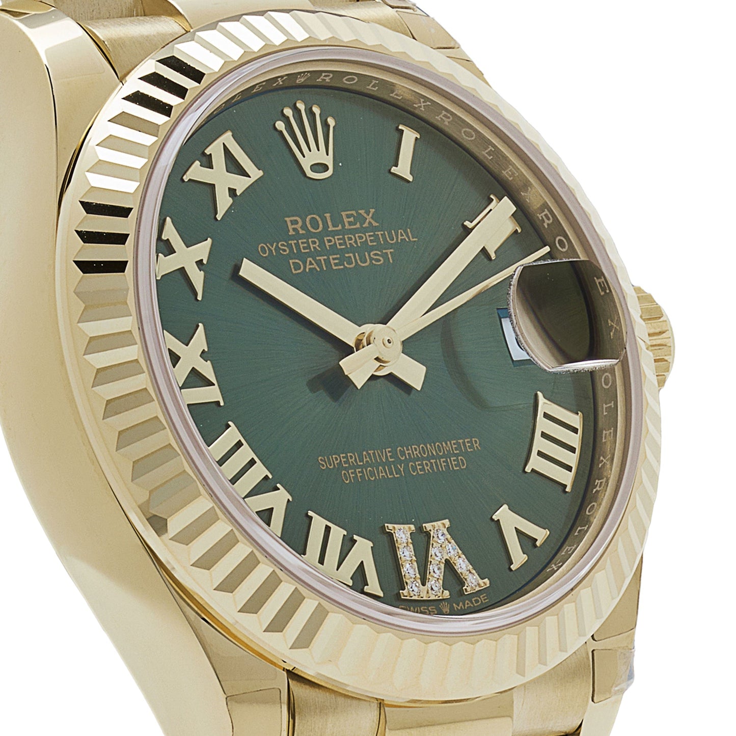 2025 Watch Datejust 278278 Yellow Gold Diamond Green Dial President (2023)