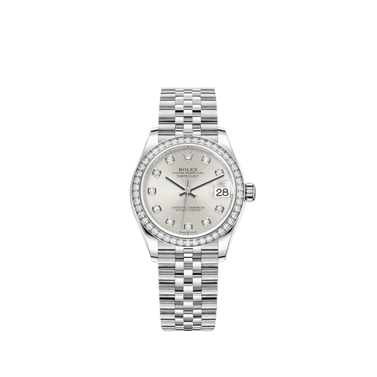 2025 Watch Datejust 278384RBR White Gold Stainless Steel Silver Dial