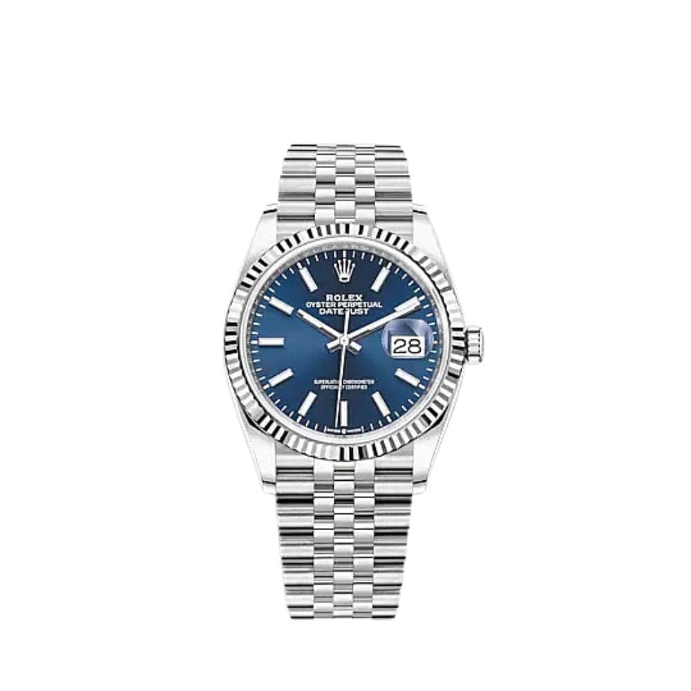 2025 Watch Datejust 126234 White Gold Stainless Steel Blue Dial Jubilee