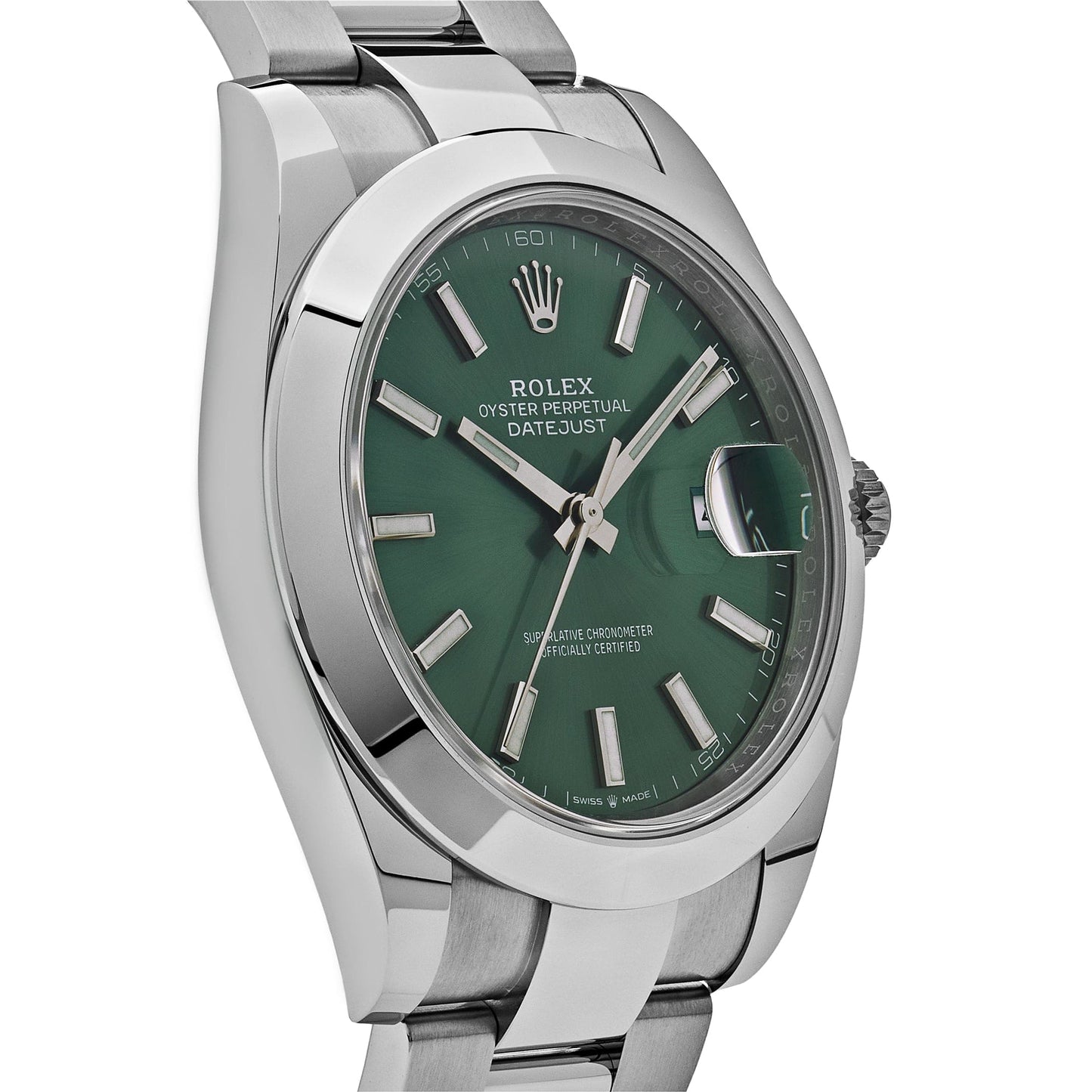 2025 Watch Datejust 126300 Stainless Steel Green Dial Oyster (2022)