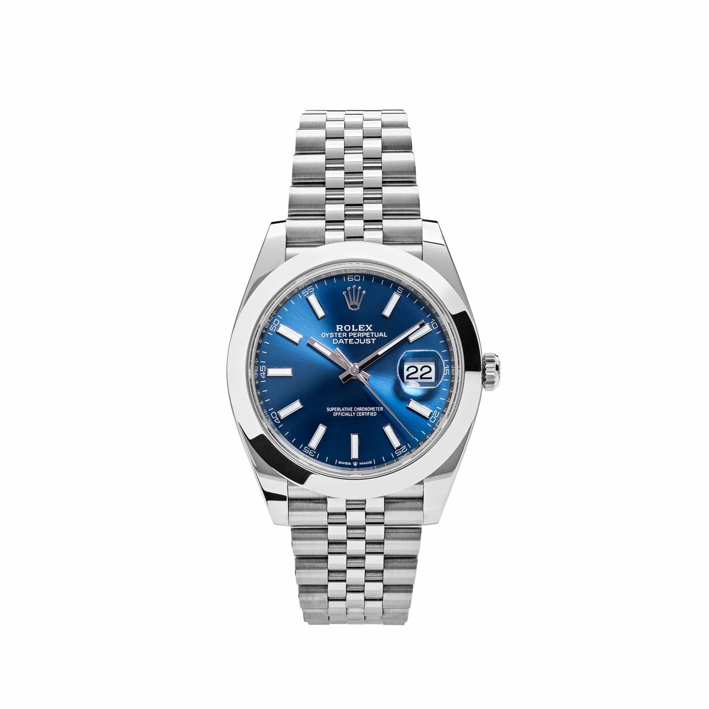 2025 Watch Datejust 126300 Stainless Steel Blue Dial Jubilee