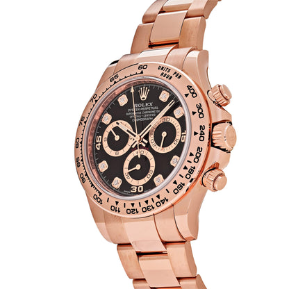 2025 Watch Daytona 116505 Rose Gold Black Diamond Dial (2022)