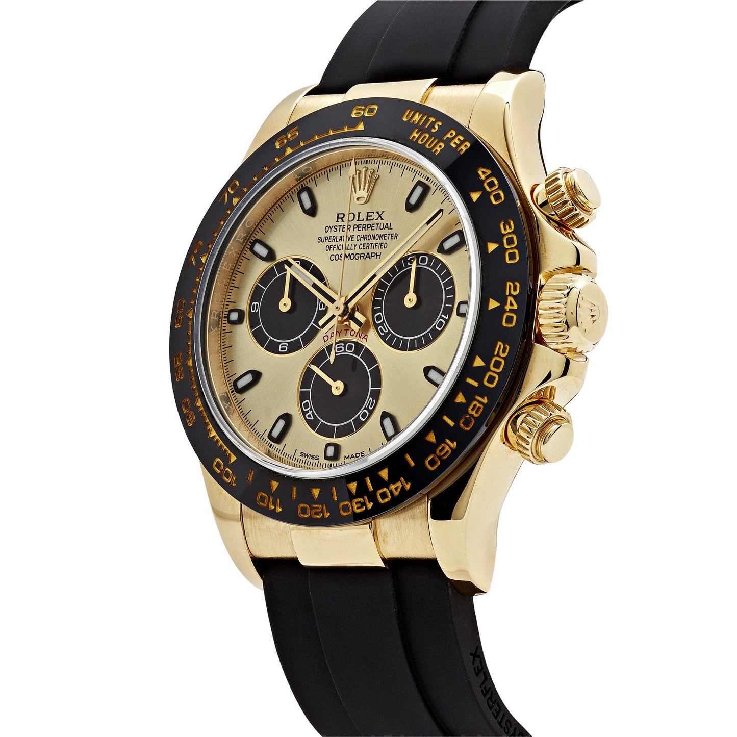 2025 Watch Daytona 116518LN Yellow Gold Champagne Black Dial (2022)