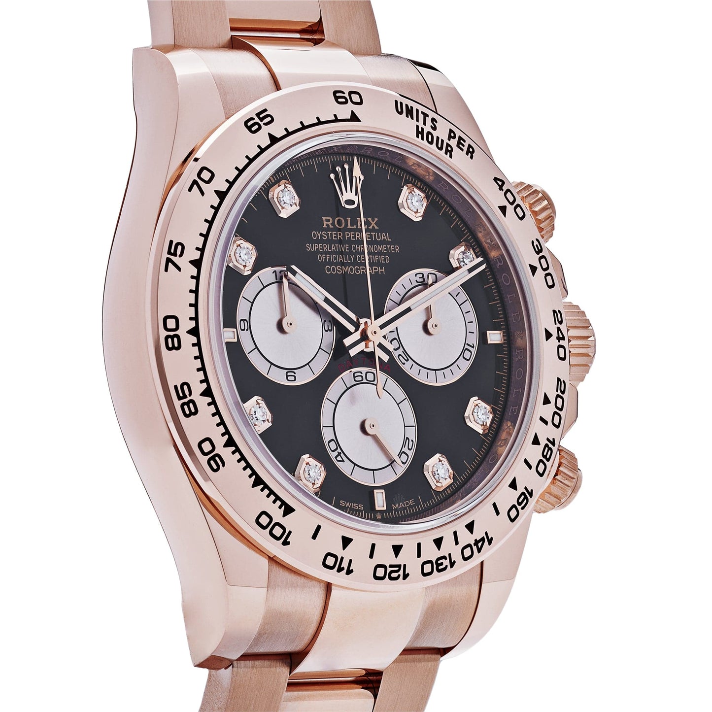 2025 Watch Daytona Cosmograph 126505 Rose Gold Black Diamond Dial (2024)