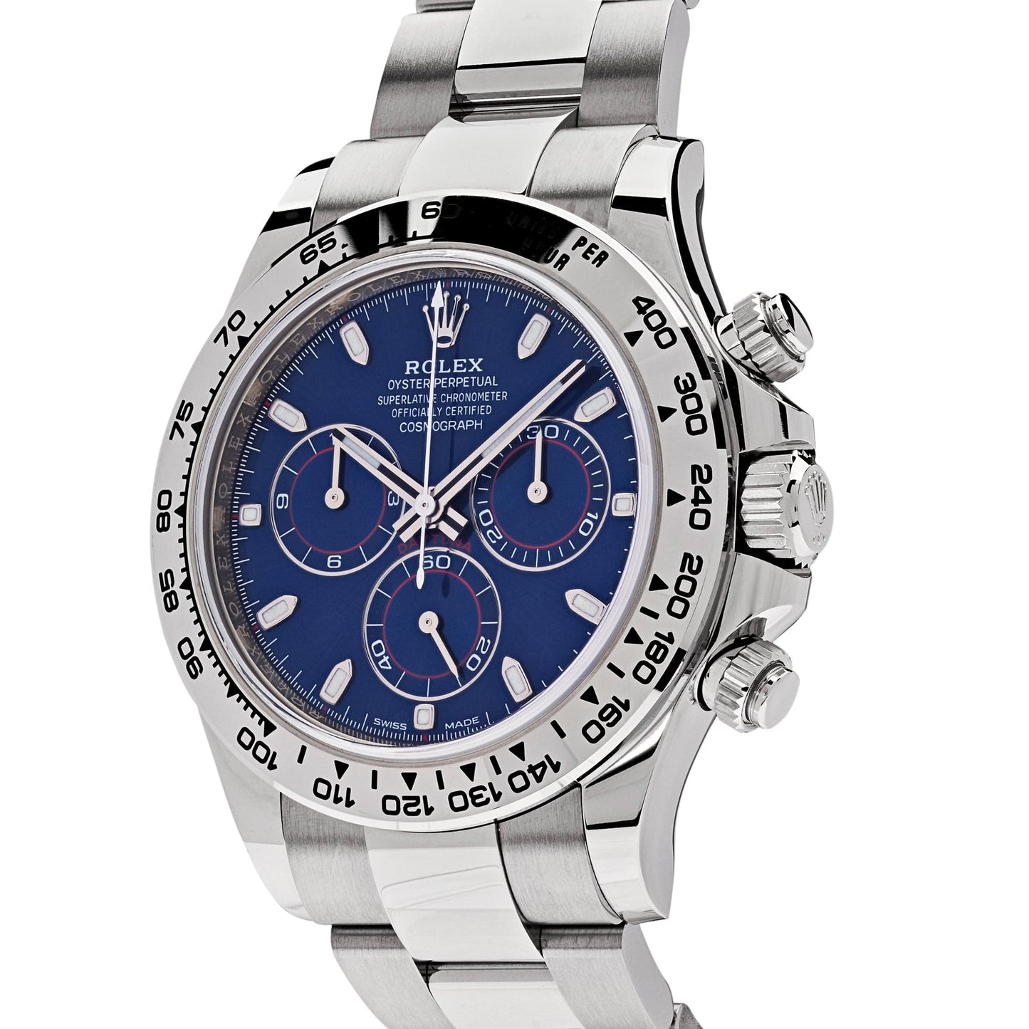 2025 Watch Daytona 116509 White Gold Blue Dial