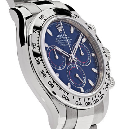 2025 Watch Daytona 116509 White Gold Blue Dial