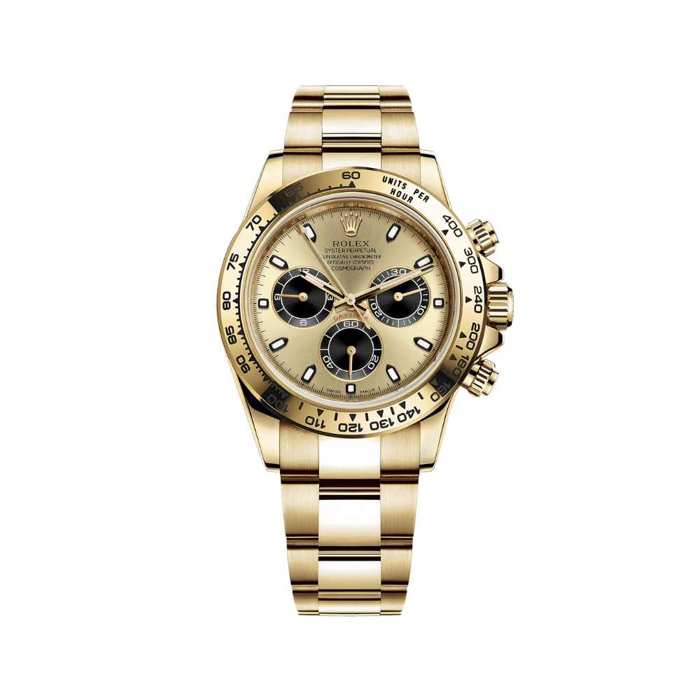 2025 Watch Daytona 116508 Yellow Gold Champagne Dial