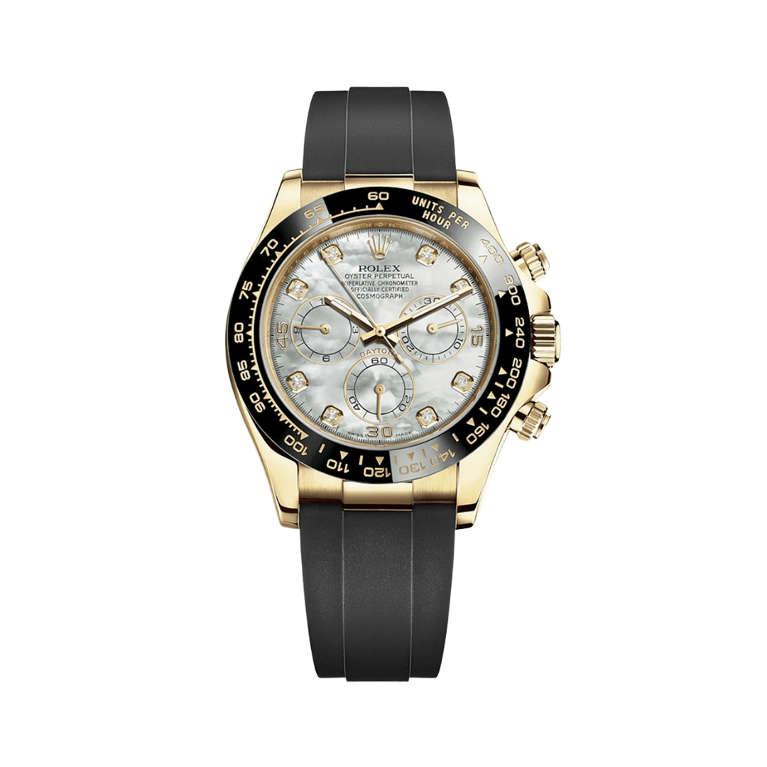 2025 Watch Daytona 116518LN Yellow Gold Mother Of Pearl Diamond Dial