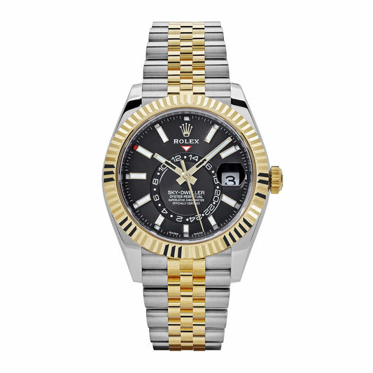 2025 Watch Sky-Dweller 336933 Stainless Steel Yellow Gold Jubilee Black Dial (2024)