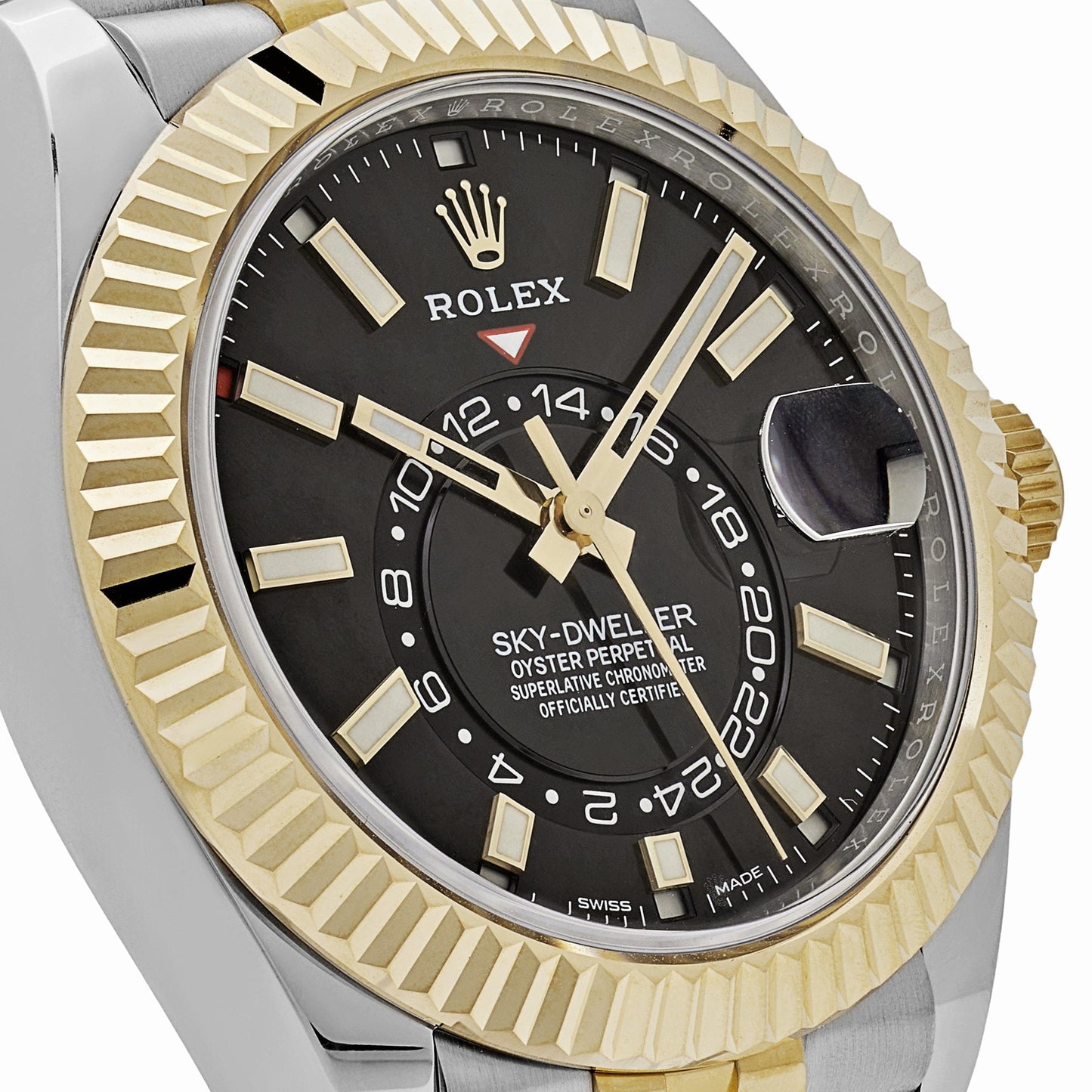 2025 Watch Sky-Dweller 336933 Stainless Steel Yellow Gold Jubilee Black Dial (2024)