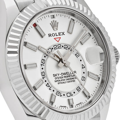 2025 Watch Sky-Dweller 326934 Stainless Steel White Dial Jubilee (2022)