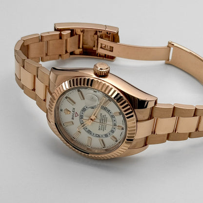 2025 Watch Sky-Dweller 326935 Rose Gold White Dial (2021)