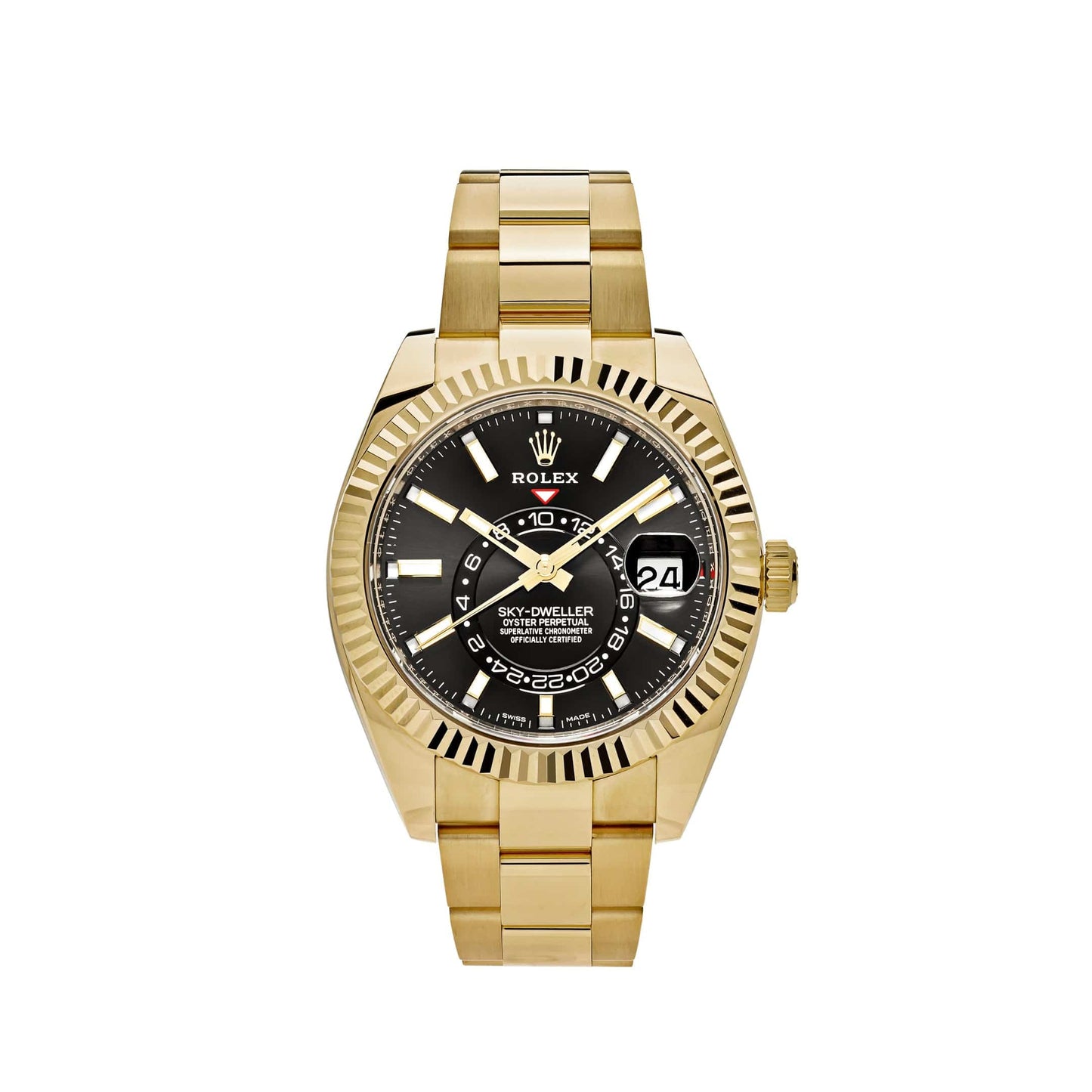 2025 Watch Sky-Dweller 326938 Yellow Gold Black Dial (2021)