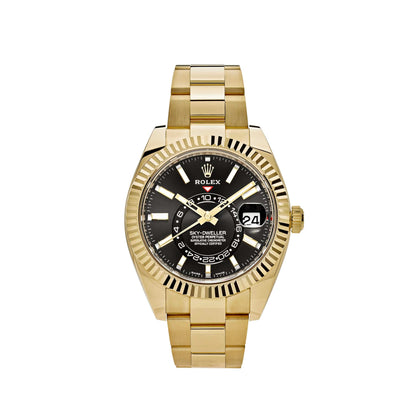 2025 Watch Sky-Dweller 326938 Yellow Gold Black Dial (2021)