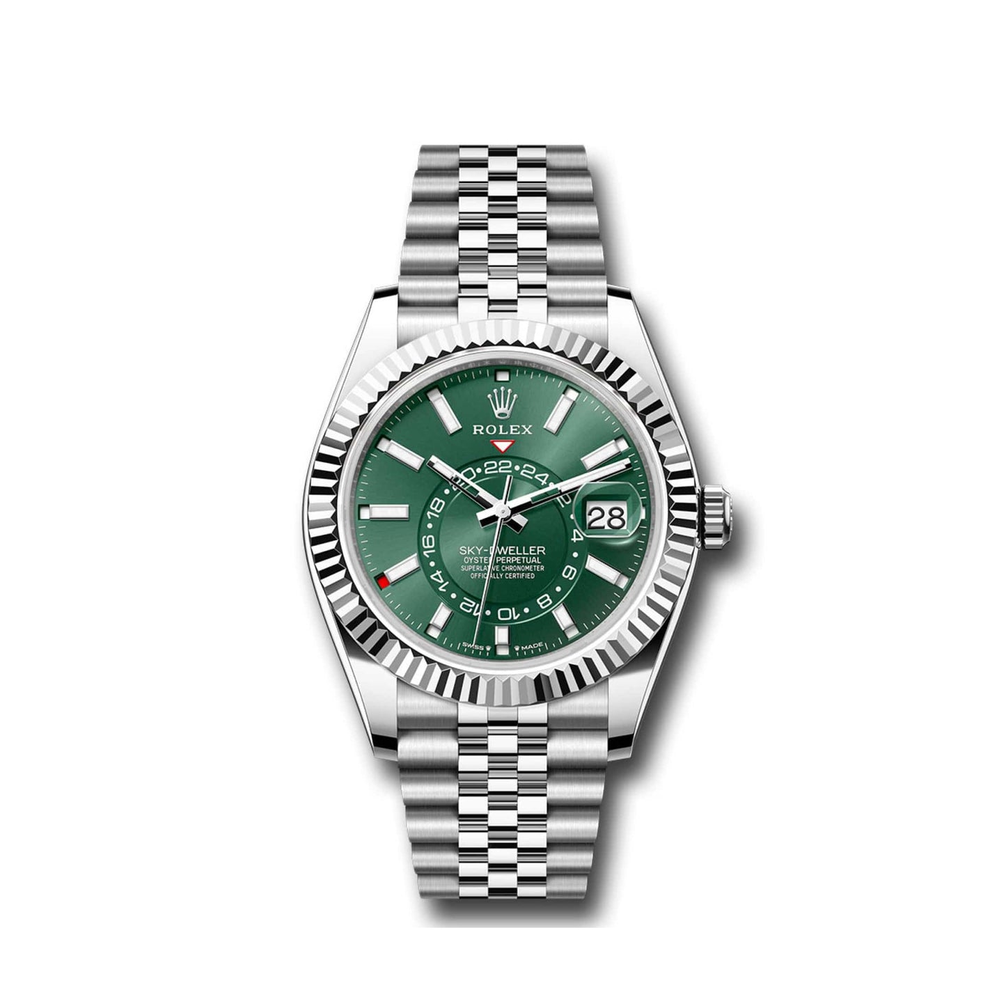2025 Watch Sky-Dweller 336934 Stainless Steel Green Dial Jubilee