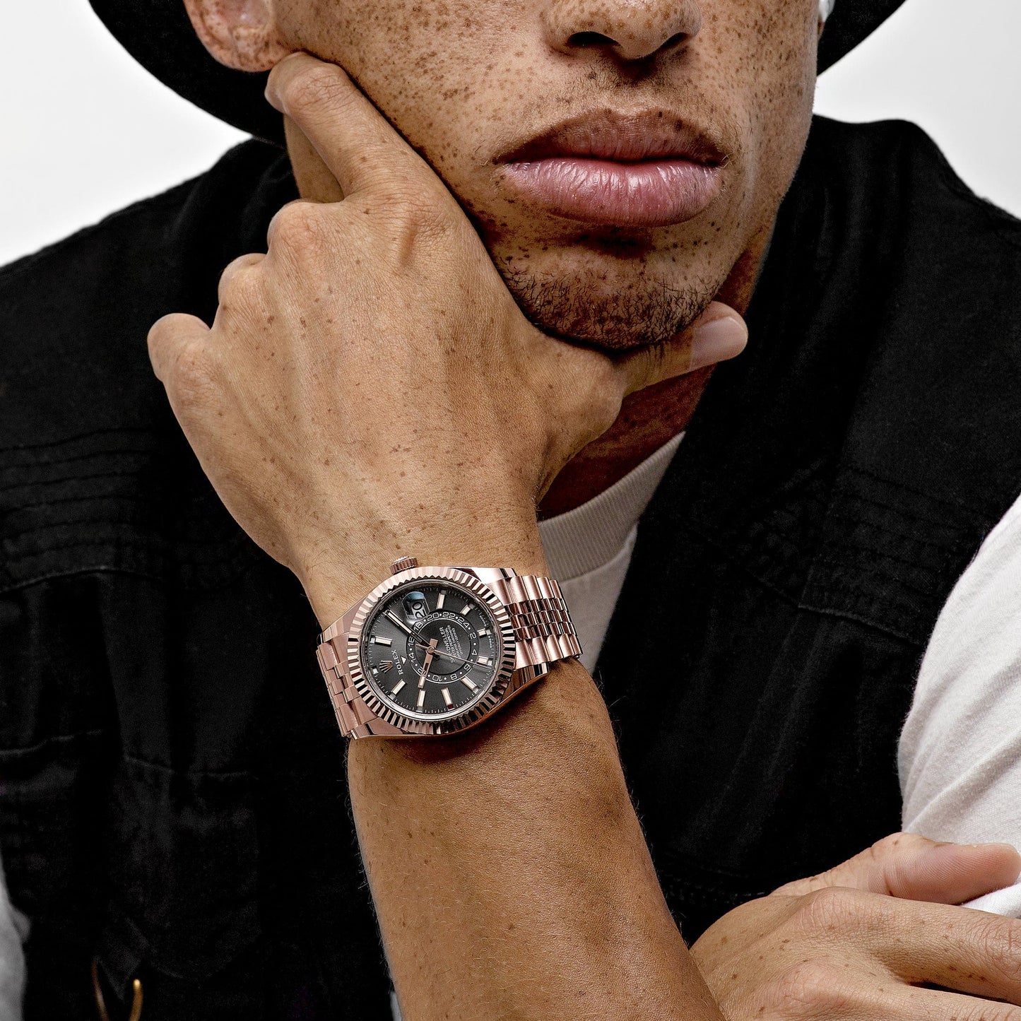 2025 Watch Sky-Dweller 336935 Everose Gold Slate Dial Jubilee