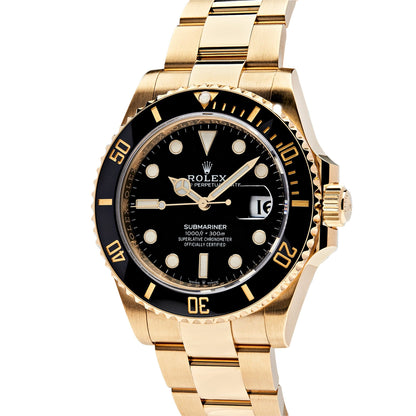 2025 Watch Submariner Date 126618LN Yellow Gold Black Dial (2023)