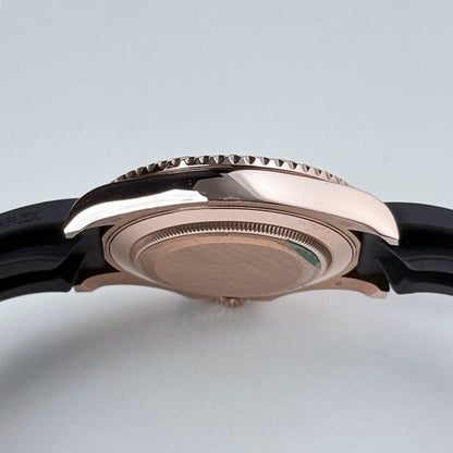 2025 Watch Yacht-Master 126655 Rose Gold Black Dial (2020)