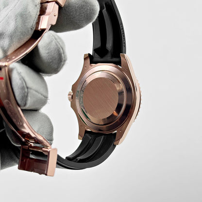 2025 Watch Yacht-Master 126655 Rose Gold Pave Diamond Dial (2023)