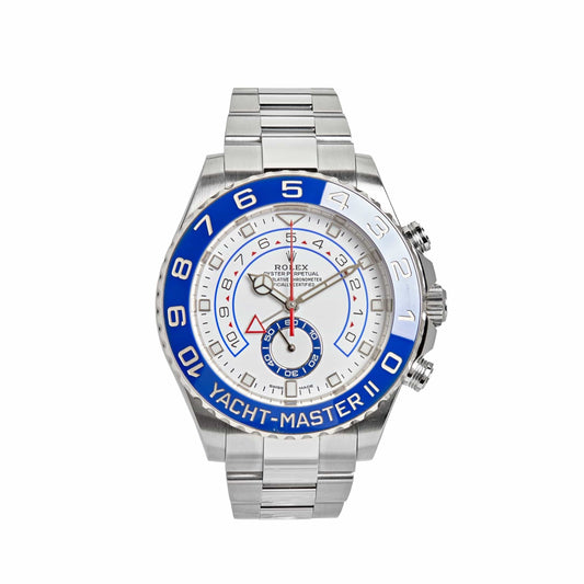 2025 Watch Yacht-Master II Stainless Steel Mercedes Hand White Dial 116680 (2023)