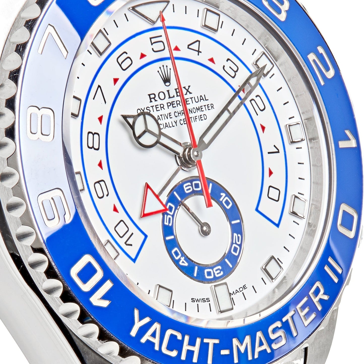 2025 Watch Yacht-Master II Stainless Steel Mercedes Hand White Dial 116680 (2023)